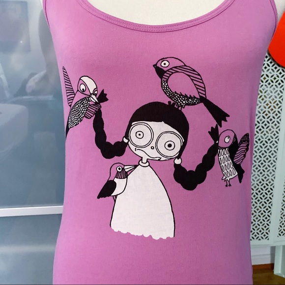 Marc by Marc Jacobs For the Birds Graphic Tank Top - Picture 4 of 7